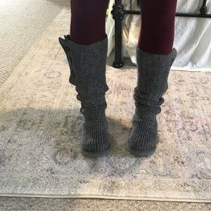 UGG Cardi Gray Sweater Boots